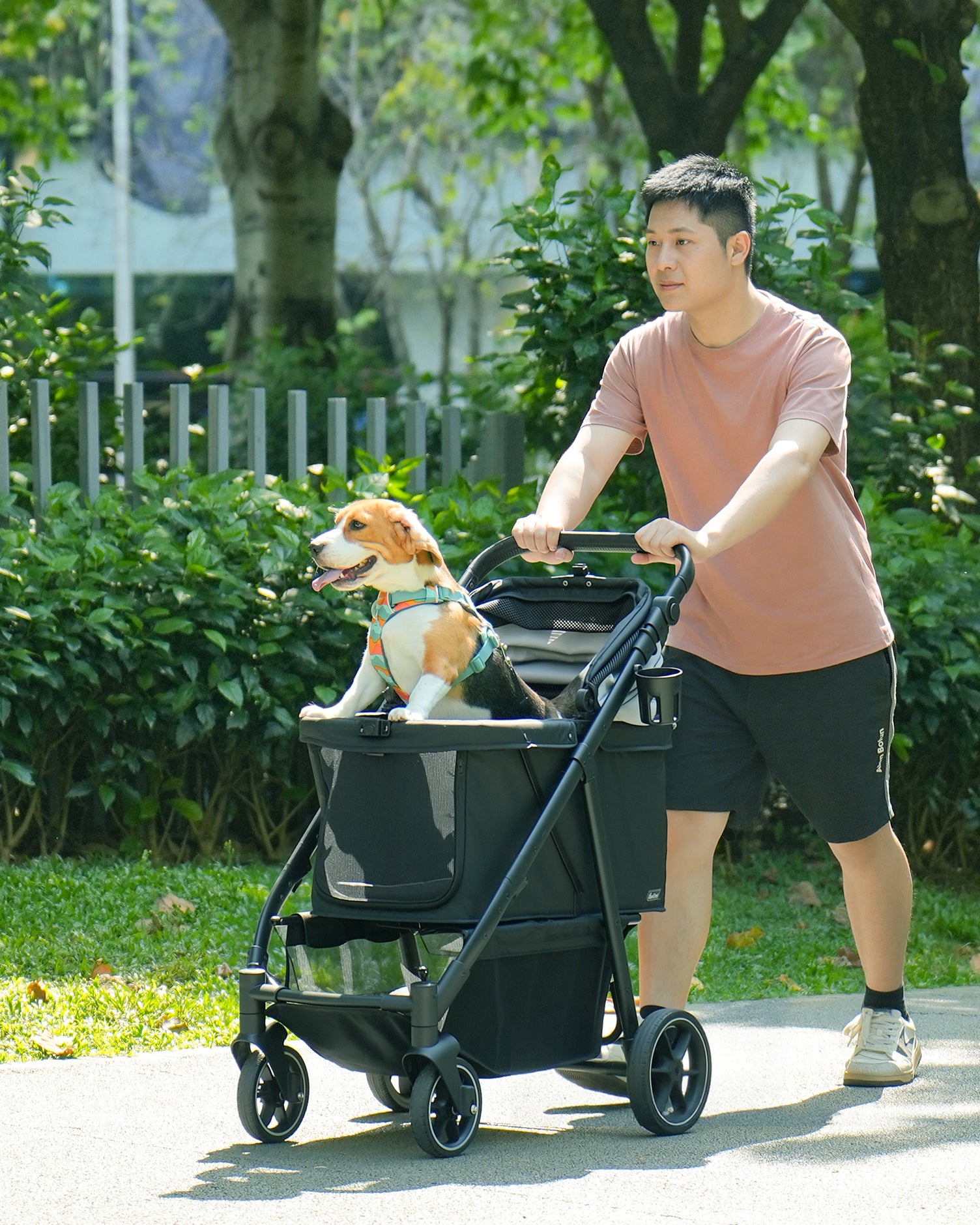 dog and baby stroller Pawccoli Pet Stroller ShadowMax